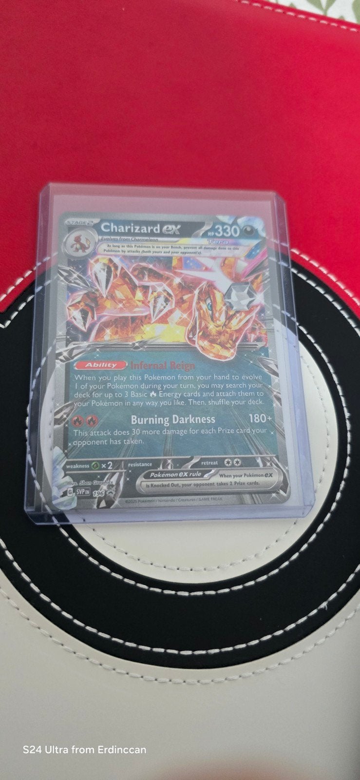 Charizard Ex #196 Pokemon Promo, Ophalen, Zo goed als nieuw, Losse kaart, Foil