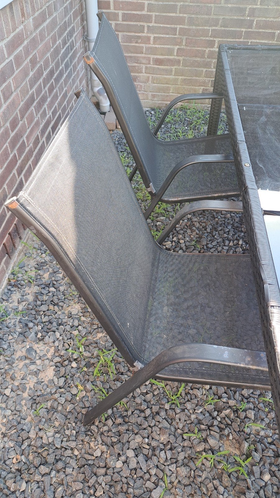 Tuinstoelen 2 stuks, Tuin en Terras, Ophalen, Gebruikt, Metaal