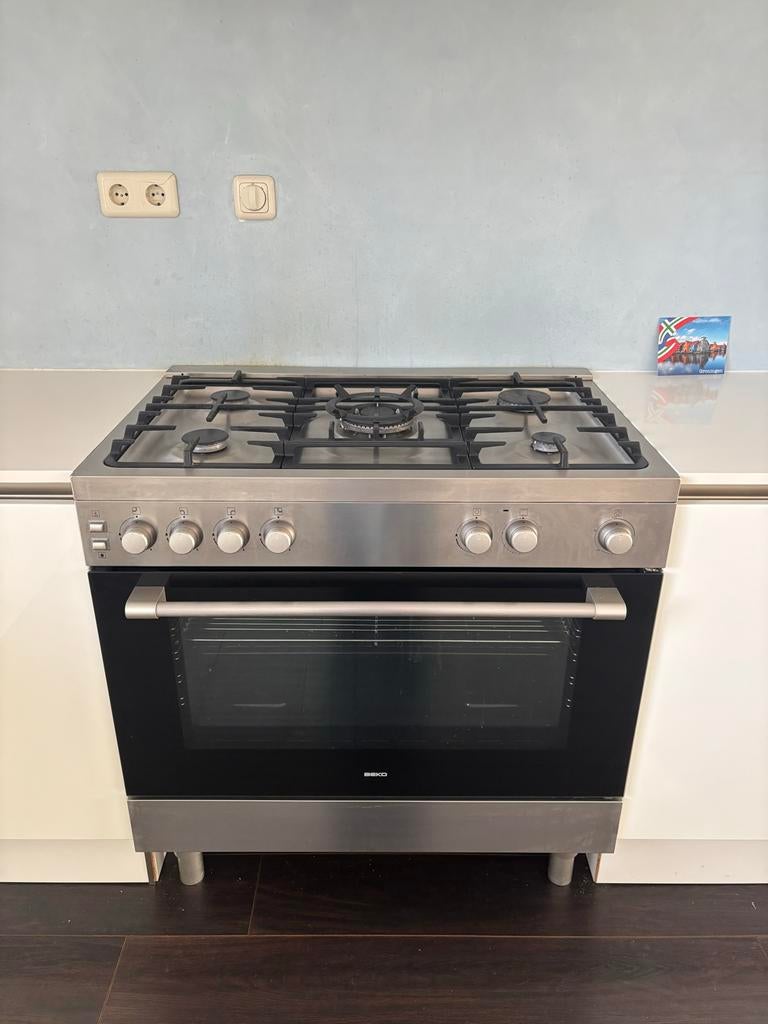 Beko GG 15120 DX PR Gasfornuis met Oven, Ophalen, Gebruikt, Hete lucht, 60 cm of meer