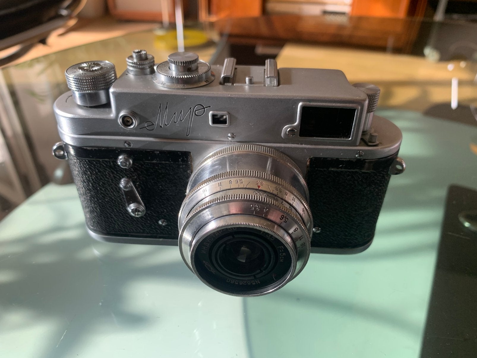 Vintage MIR 35mm analoge camera, Ophalen of Verzenden, Zo goed als nieuw