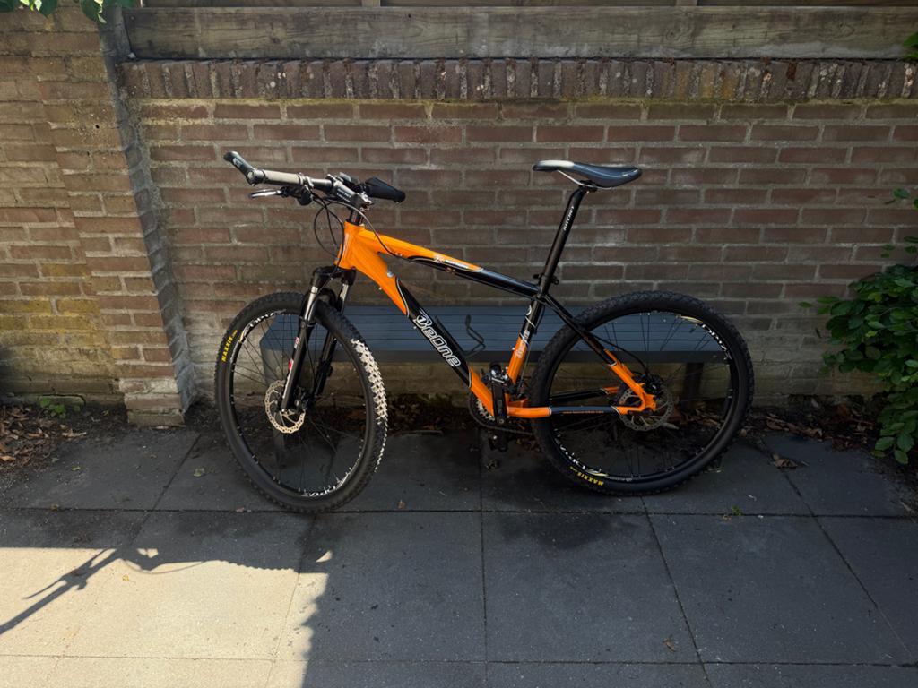 BeOne Mountainbike - Oranje/Zwart, Shimano Deore LX, Fietsen en Brommers, Gebruikt, Hardtail, Heren, Schijfrem