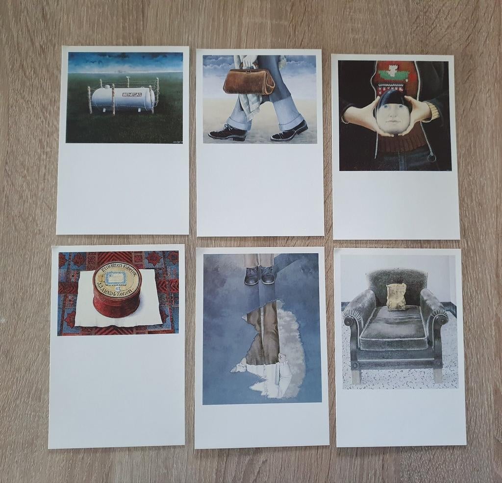 9 kunst ansichtkaarten van Willeke van Tijn, Antiek en Kunst, Ophalen of Verzenden