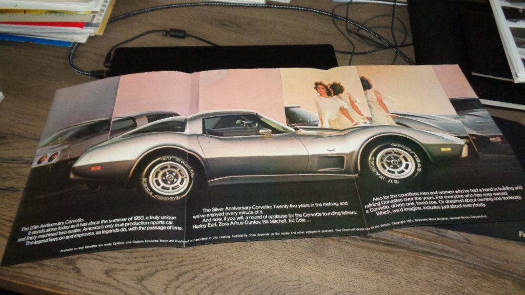 ZELDZAME USA Folder CHEVROLET CORVETTE  ,  1953-1978, Verzenden, Nieuw, Chevrolet
