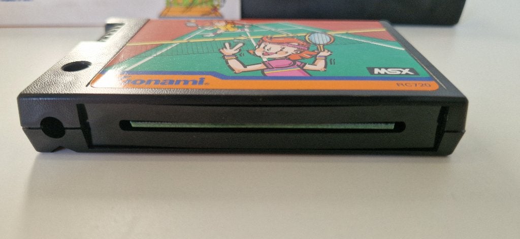 MSX Konami's Tennis RC720 1984 compleet in doos - getest, Computers en Software, Ophalen of Verzenden
