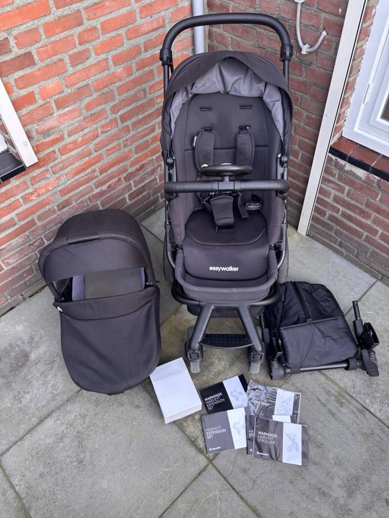 Easywalker 3 in 1 kinderwagen/combiwagen, Kinderen en Baby's, Kinderwagens en Combinaties, Zo goed als nieuw, Combiwagen, Met reiswieg