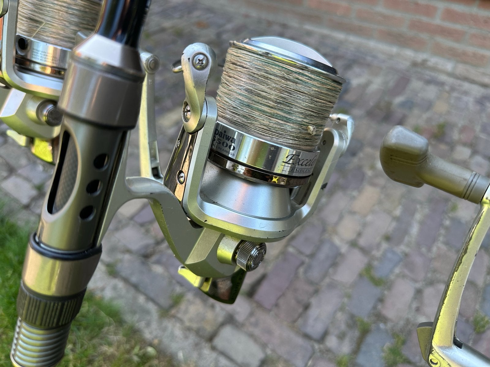 3x J.C. TSI Carp 12FT 3lb hengels met 3 Daiwa Exceler 5500, Watersport en Boten, Ophalen, Zo goed als nieuw, Werphengel