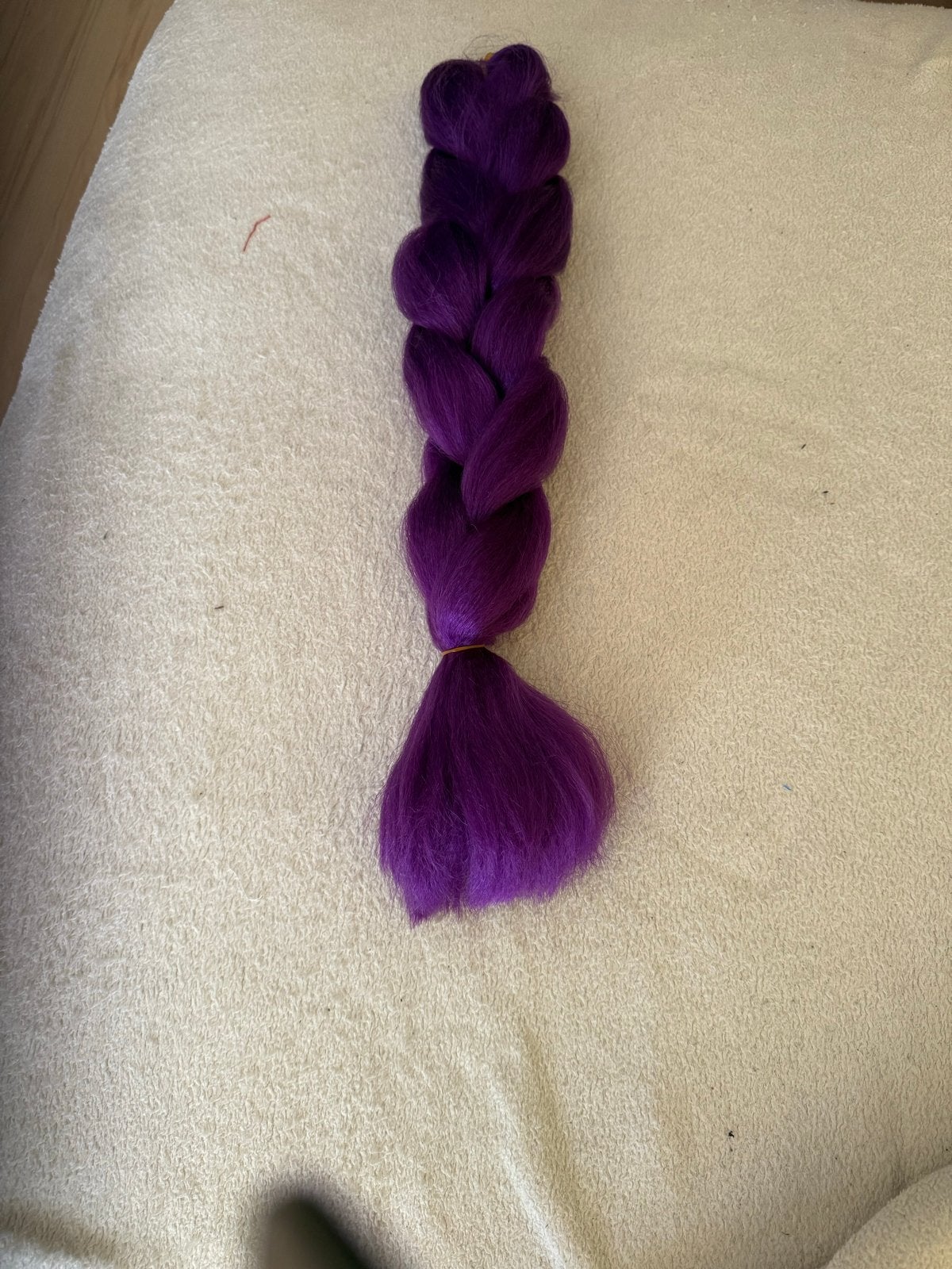 Jumbo Braid A35 100g 24" (60cm) Paars Haarverlenging, Ophalen of Verzenden, Nieuw, Pruik of Haarverlenging