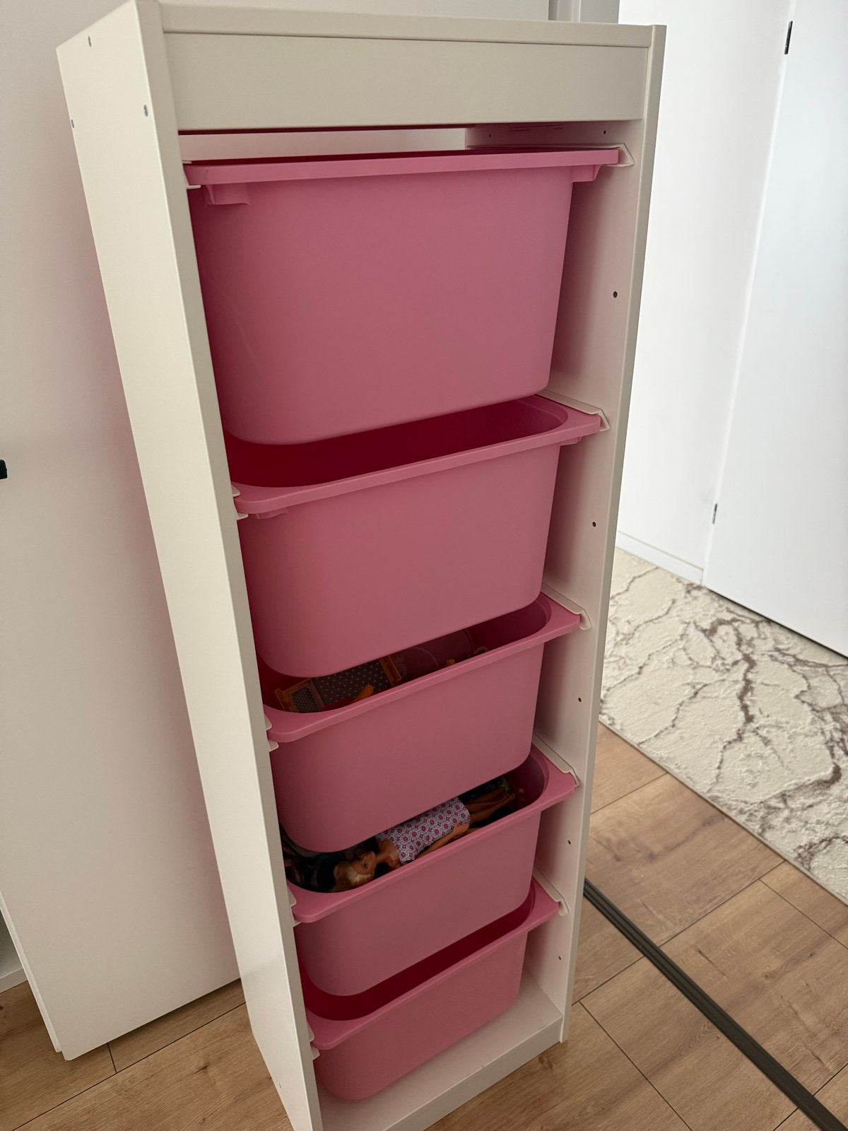 IKEA Trofast opbergkast met roze bakken, Ophalen, Zo goed als nieuw, Kast