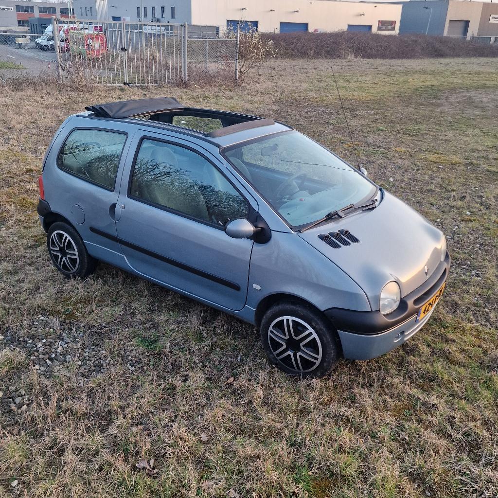 renault twingo cabrio dak, Twingo, Blauw, Handgeschakeld, Grijs