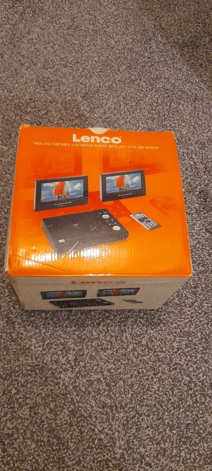 Lenco MES-219 Draagbare DVD Speler met 2 Schermen, Ophalen, Zo goed als nieuw, Dvd-speler, Overige merken