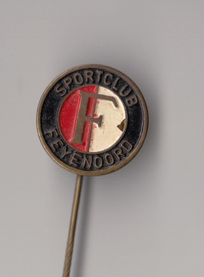 Voetbal Feyenoord Rotterdam Logo speldje, Gebruikt, Niet vindbaar, Niet vindbaar, Speldje of Pin