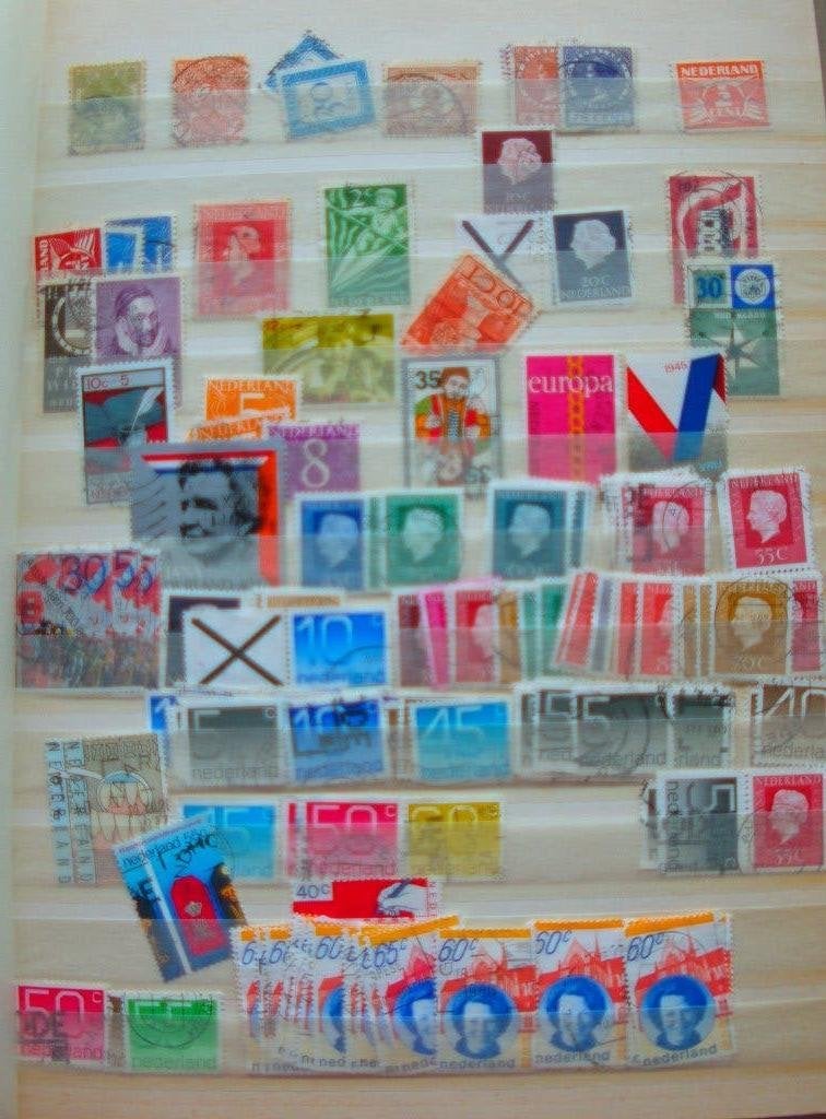 stockboek Nederland China Japan etc, Postzegels en Munten, Ophalen of Verzenden, Nederland en Buitenland