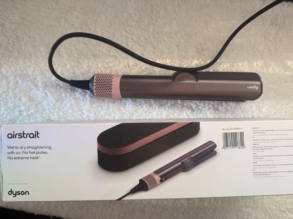 Dyson Airstrait Ceramic Pink / Rose Gold Compleet in doos, Sieraden, Tassen en Uiterlijk, Uiterlijk | Haarverzorging, Ophalen