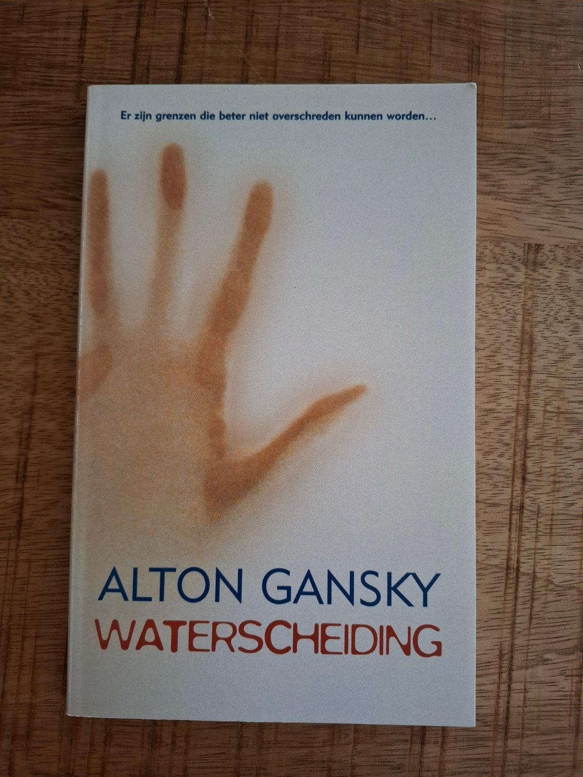 A. Gansky - Waterscheiding, Ophalen of Verzenden, Zo goed als nieuw, A. Gansky