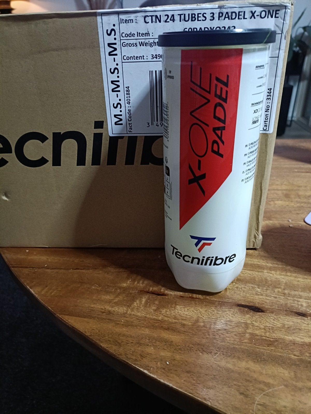 Technifibre Padel X-one 5,50 per blik, Ophalen of Verzenden, Nieuw, Padelballen