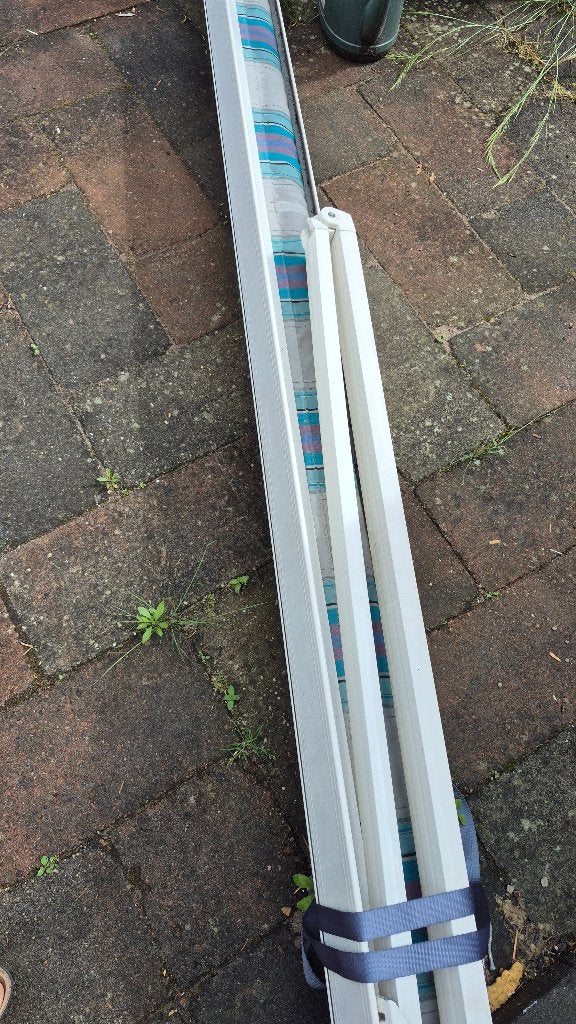 zonscherm lengte 553cm, Ophalen, Gebruikt, 450 cm of meer, Elektrisch