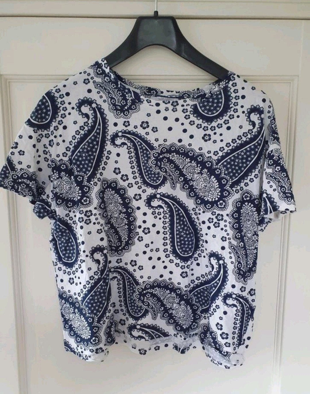 Zara mt S of M nieuw 💙🤍, Zara, Nieuw, Ophalen of Verzenden, Korte mouw