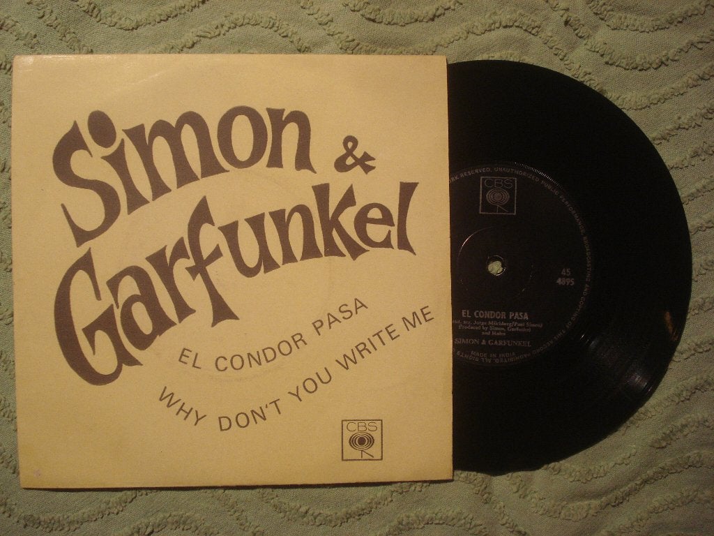 Simon and Garfunkel 7" Vinyl Single: El condor pasa (India), 7 inch, Single, Ophalen of Verzenden, Zo goed als nieuw