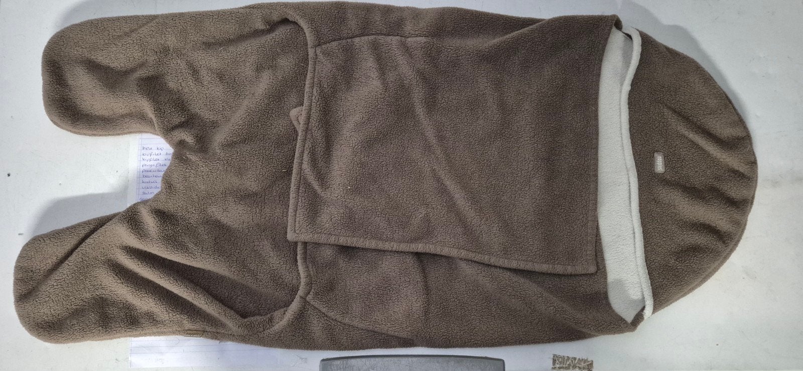 Bruine fleece wikkeldeken voor baby's, Ophalen of Verzenden, Slaapzak