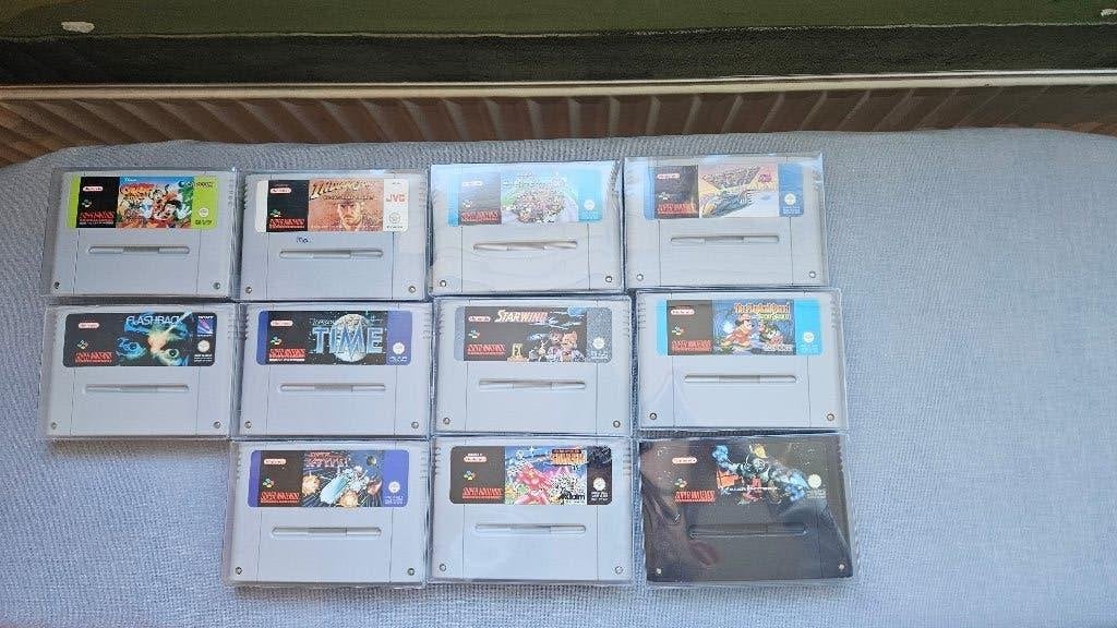 11 Super Nintendo Games, Avontuur en Actie, 2 spelers, Ophalen of Verzenden, Zo goed als nieuw