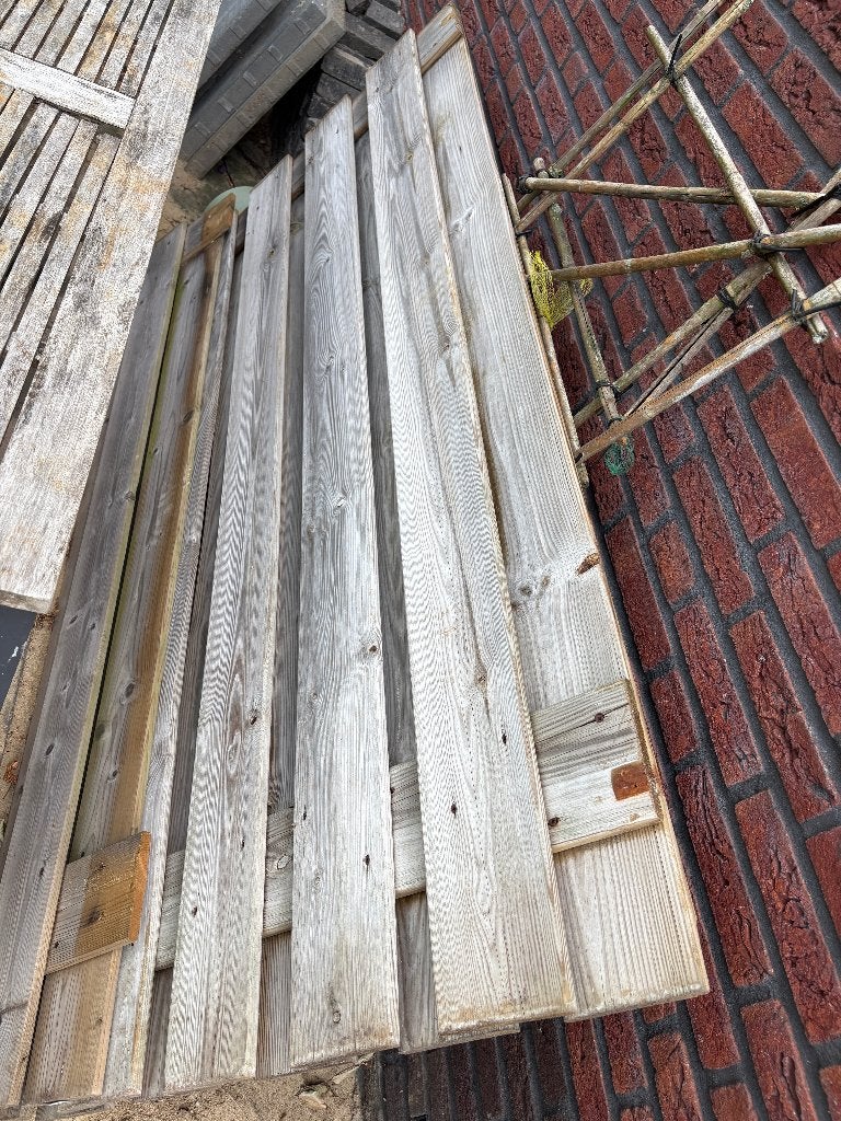 Schutting deel, Tuin en Terras, Ophalen, Minder dan 3 meter, Hout, 1 tot 2 meter