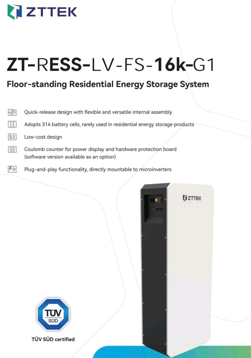 Thuisbatterij 16 kWh LiFePO4 48V - nieuw, met factuur