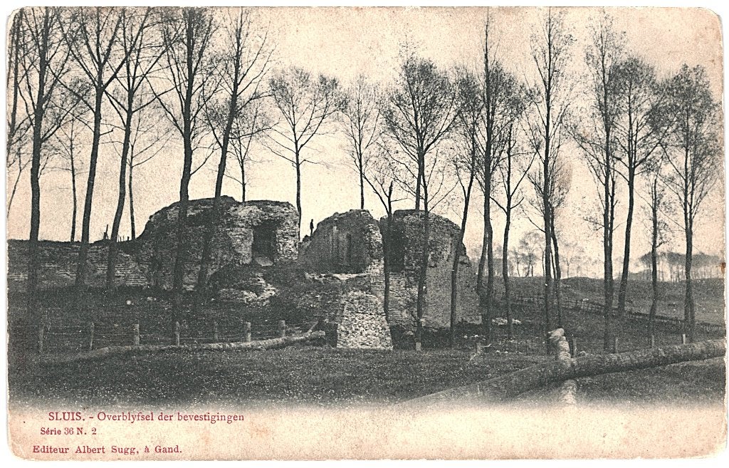 700371 Sluis Overblyfsel bevestigingen Zeeland onbeschreven, Ophalen of Verzenden, Voor 1920, Ongelopen, Zeeland