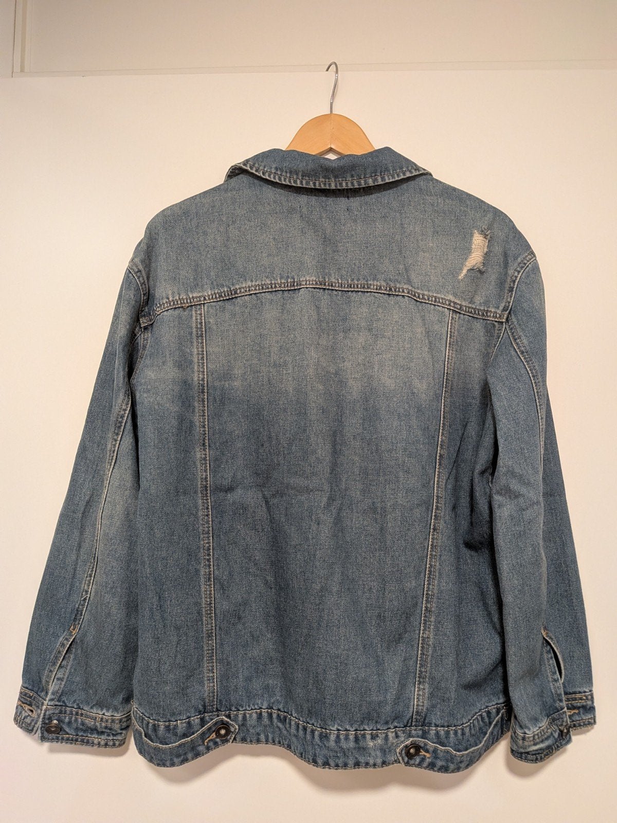 Stoere spijkerjas van Saftu Denim - Maat L, Ophalen, Maat 52/54 (L), Blauw, Saftu Denim