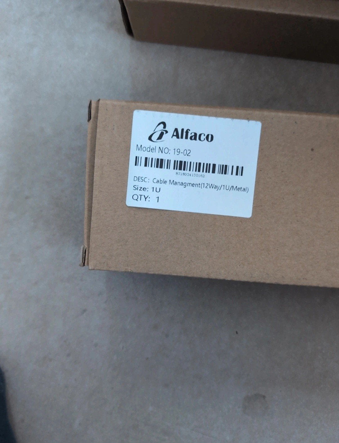 Alfaco 1U Kabelmanagement Paneel (12-weg, Metaal), Ophalen of Verzenden, Nieuw