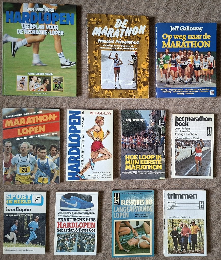 Diverse nostalgische boeken over hardlopen (1978 - 1988), Lopen en Fietsen, Ophalen of Verzenden, Zo goed als nieuw, Diversen