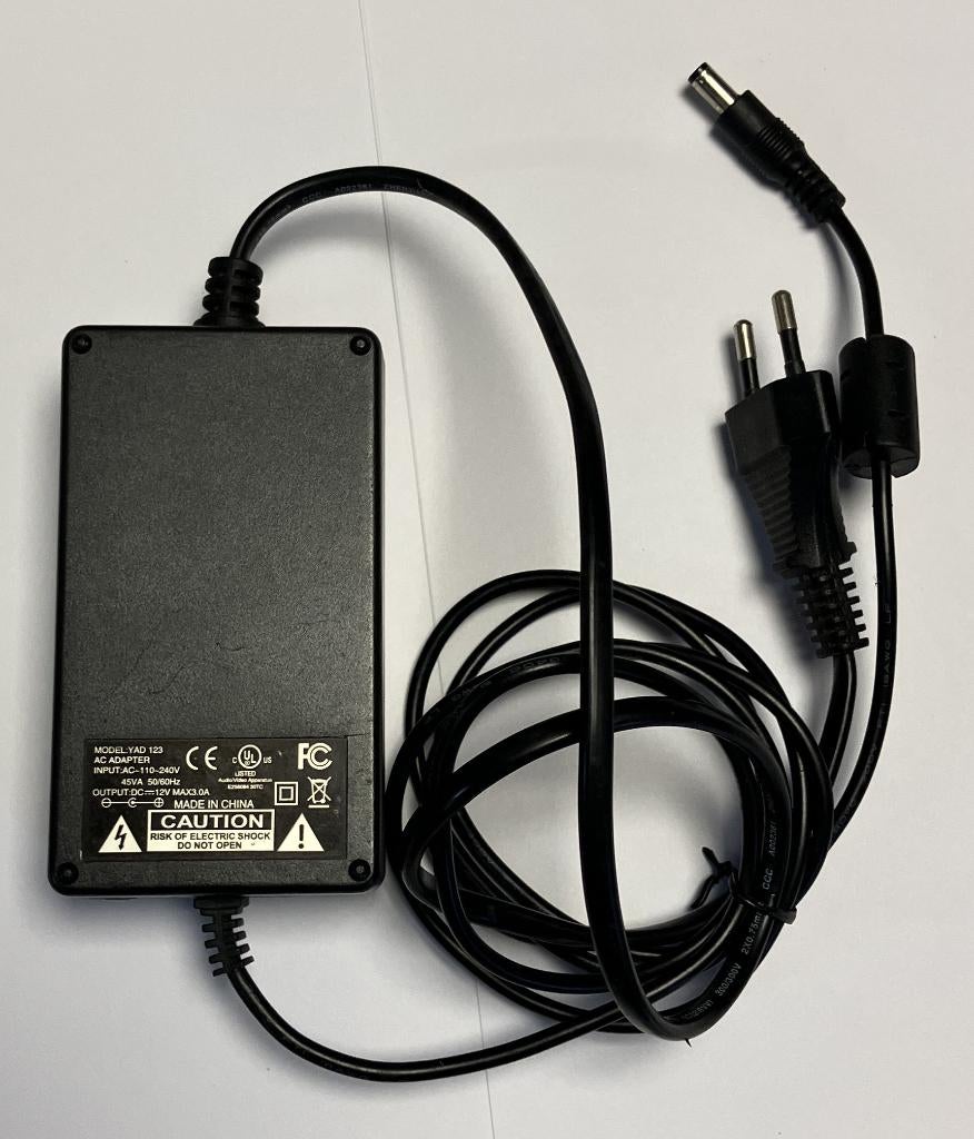 Voeding DC 12 Volt - 3.0 Amp. {6820}, Ophalen of Verzenden, Gebruikt