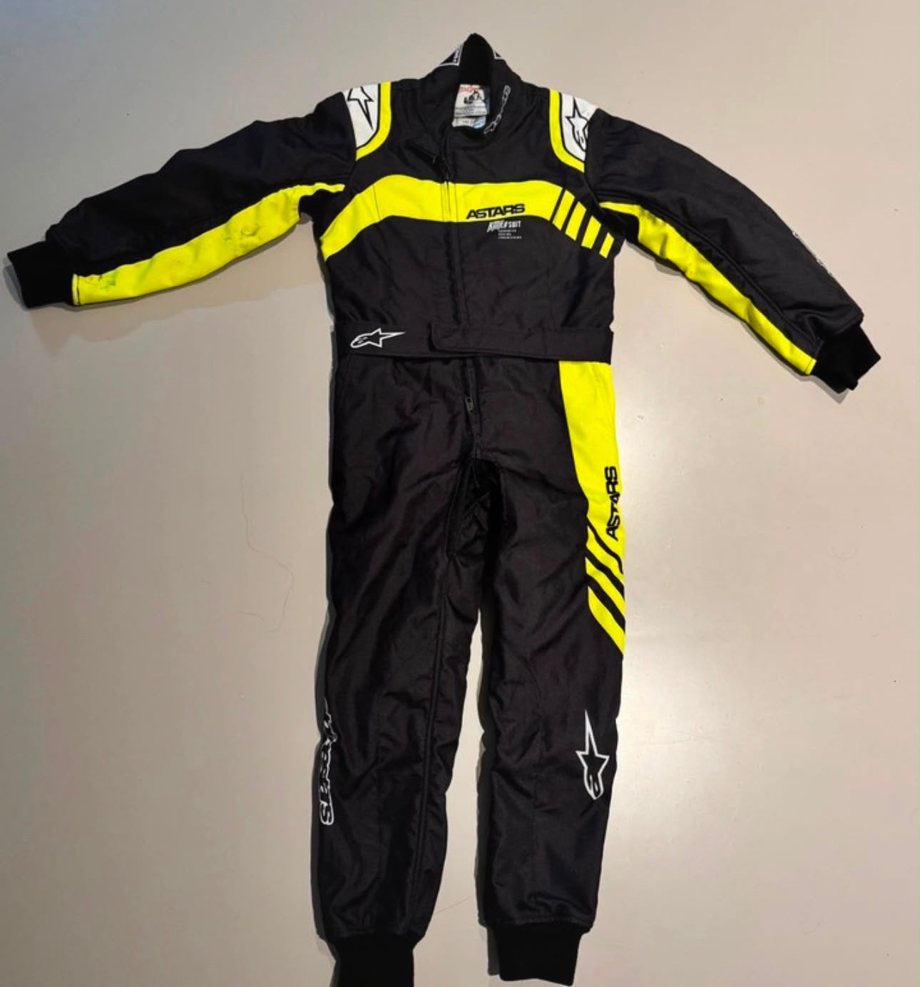 Alpinestars Kinder Kartoverall Maat 130 - Zo goed als nieuw, Sport en Fitness, Karting, Ophalen, Zo goed als nieuw, Kleding of Schoenen
