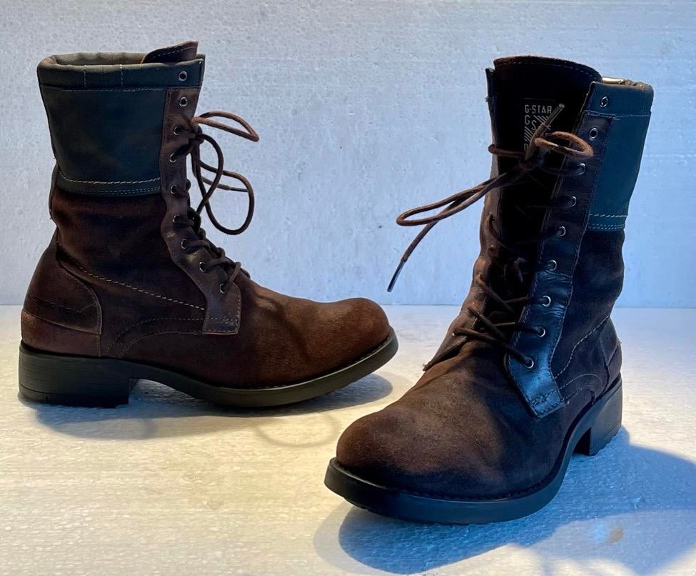G Star Raw boots stoere hoge schoenen enkel laarzen bruin 38, Bruin, Lage of Enkellaarzen, Ophalen of Verzenden, Zo goed als nieuw