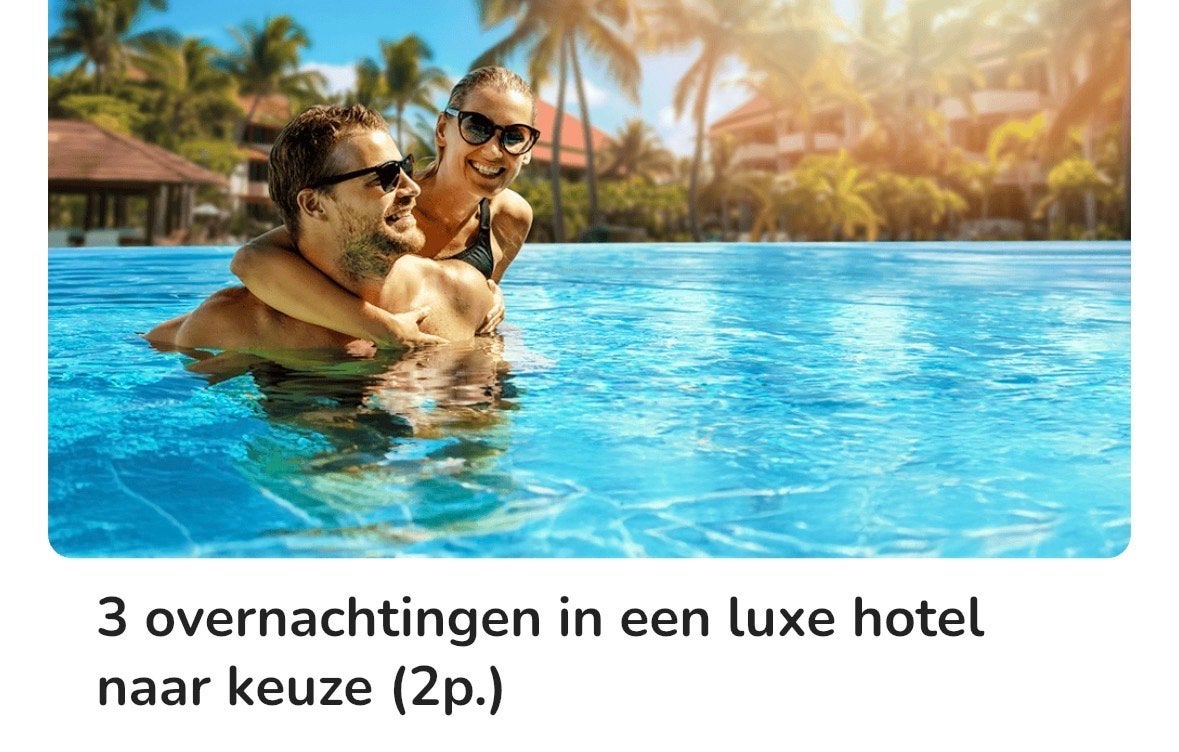 Te koop: Voucher voor 3 luxe hotelovernachtingen, Tickets en Kaartjes, Hotelbonnen, Drie personen of meer, 3 overnachtingen of meer