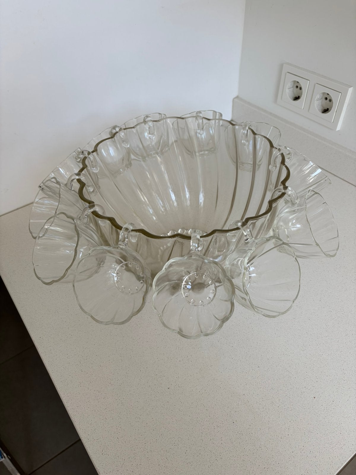 Antiek bowlset met 12 kopjes, Antiek en Kunst, Ophalen