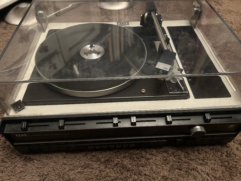 ELAC compact 1000 quadro sound jaren 70 alles in één audio, Gebruikt, Automatisch, Platenspeler, Ophalen