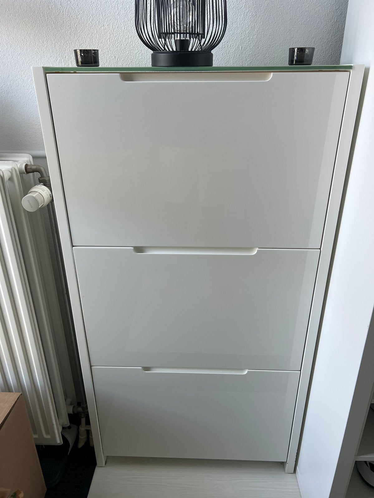 Witte Schoenenkast met 3 Vakken - 120x50x15 cm, Ophalen, Gebruikt