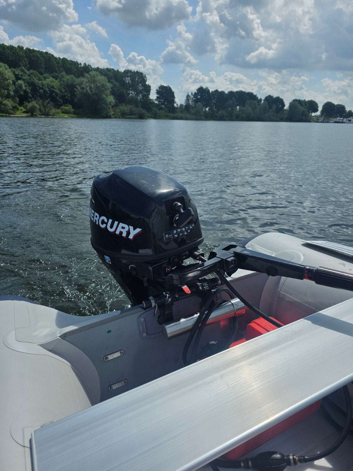 Talamex 3.20 ALU rubberboot + Mercury 8pk, Aluminium, Gebruikt, Inclusief motor, Ophalen