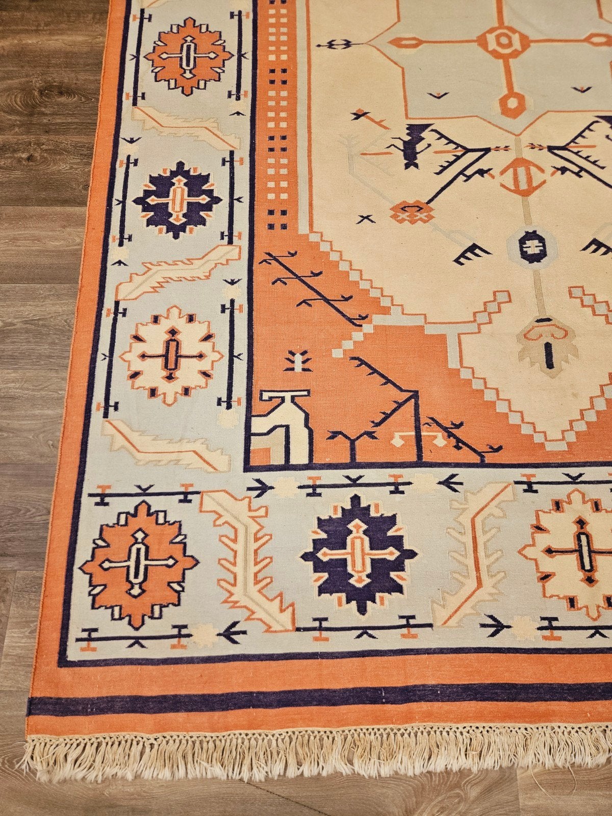 Handgeweven Kelim Tapijt. prachtige kleuren en patronen!, Huis en Inrichting, 200 cm of meer, Ophalen of Verzenden, Zo goed als nieuw