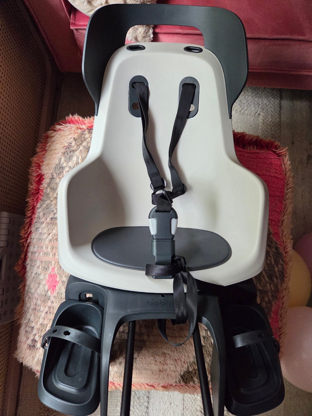 Achterzitje Bobike Vanilla, framebevestiging, Ophalen, Achterzitje, Voetsteuntjes, Nieuw