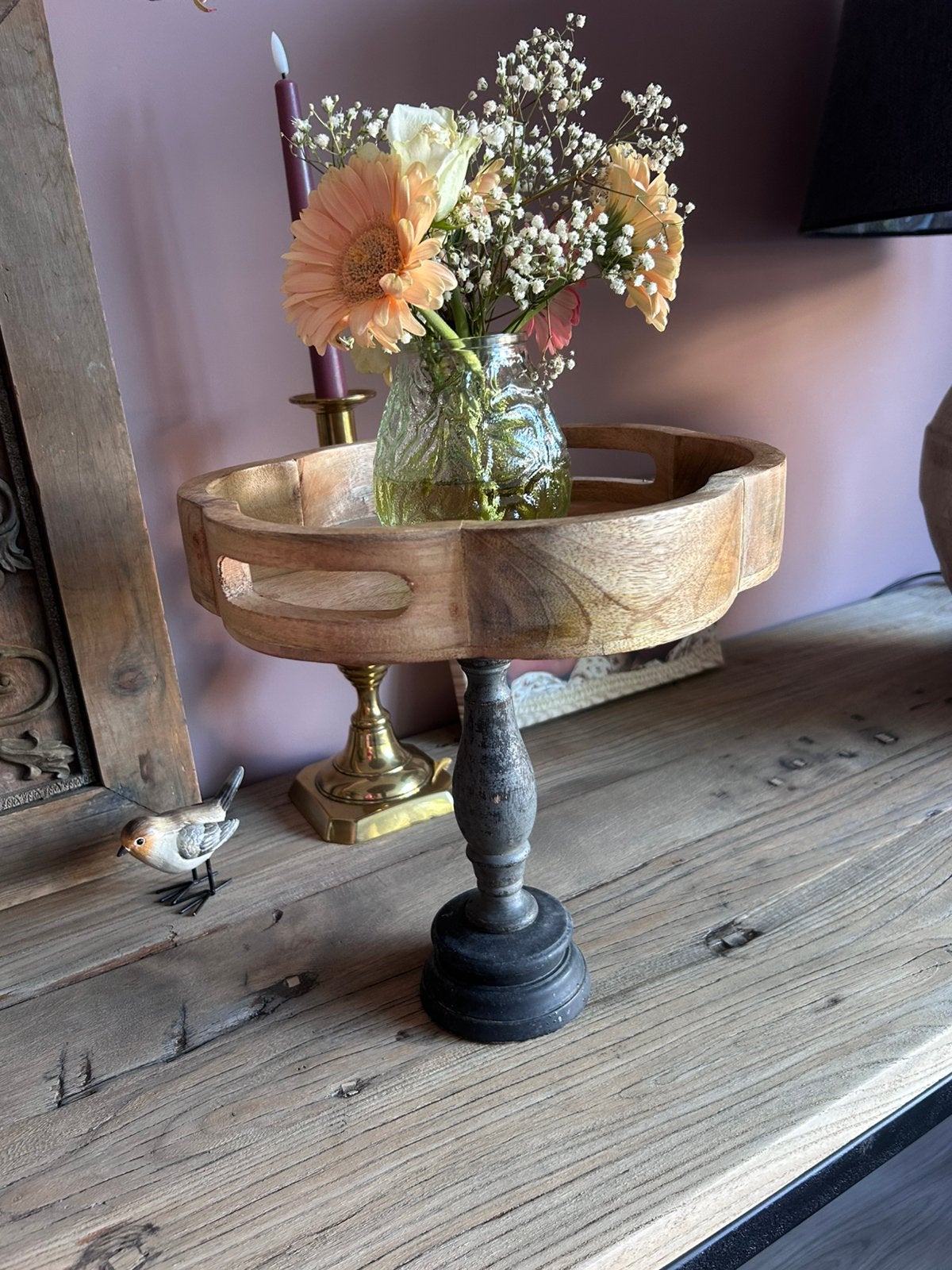 Houten Etagere, Ophalen of Verzenden, Zo goed als nieuw