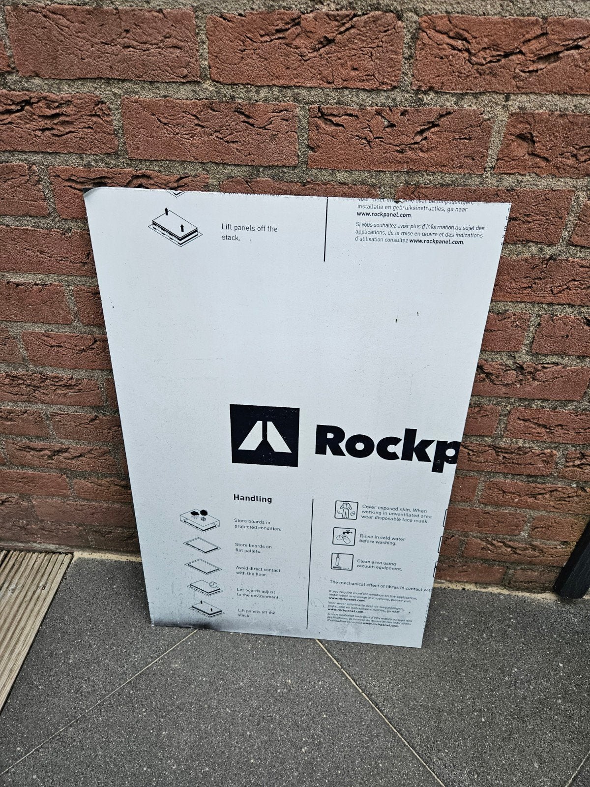 Rockpanel 6mm Ral 7021, Ophalen