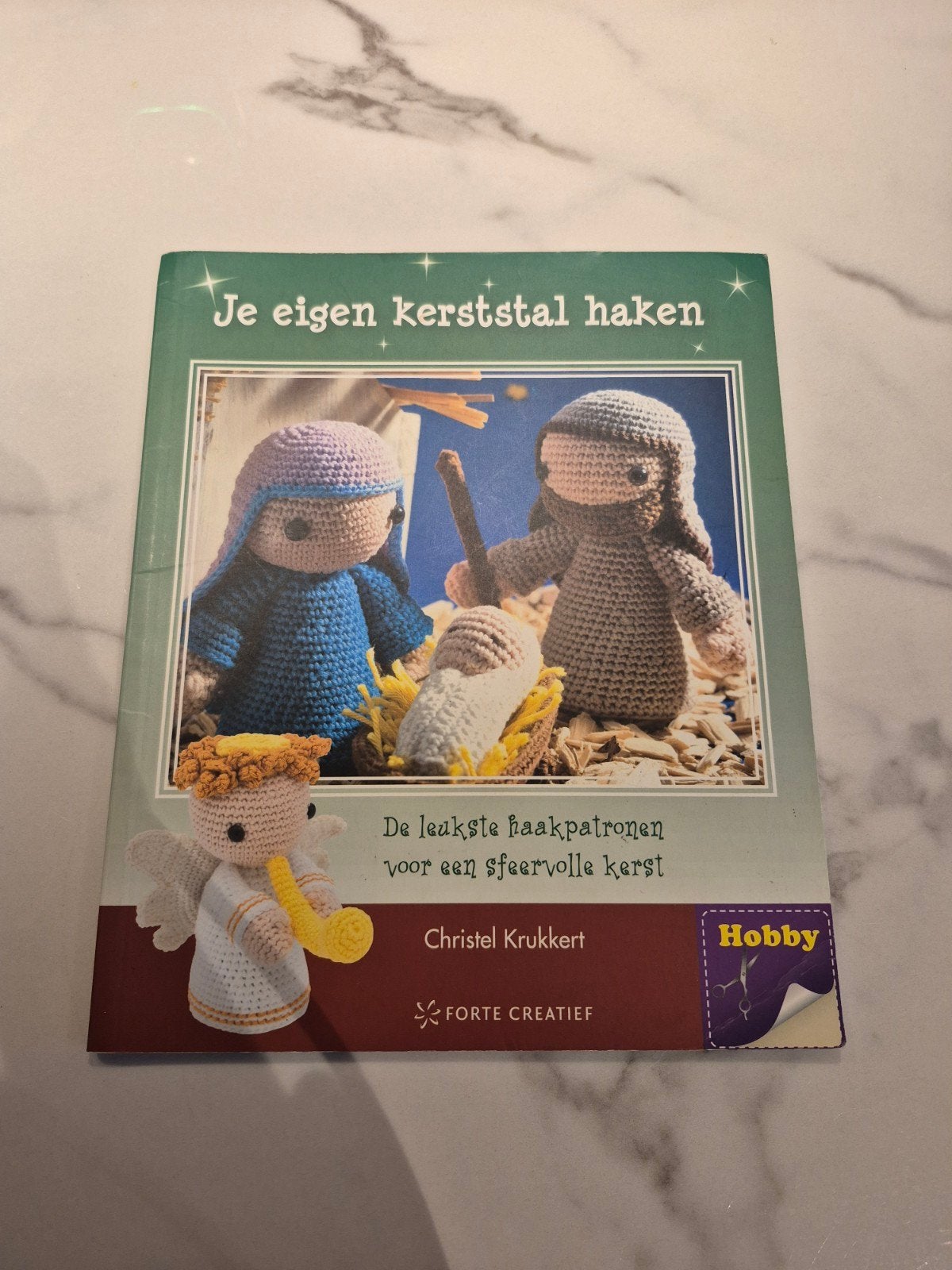 Je eigen kerststal haken - Christel Krukkert, Ophalen of Verzenden, Gelezen, Breien en Haken, Christel Krukkert