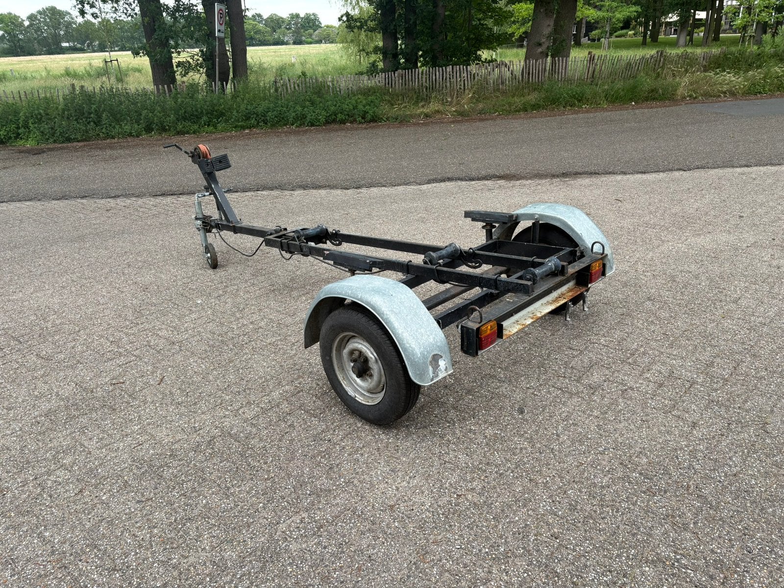 boottrailer ongeremd tot lengte +-3.50m, Watersport en Boten, Boottrailers, Ophalen, Gebruikt, Minder dan 6 meter, Overige typen