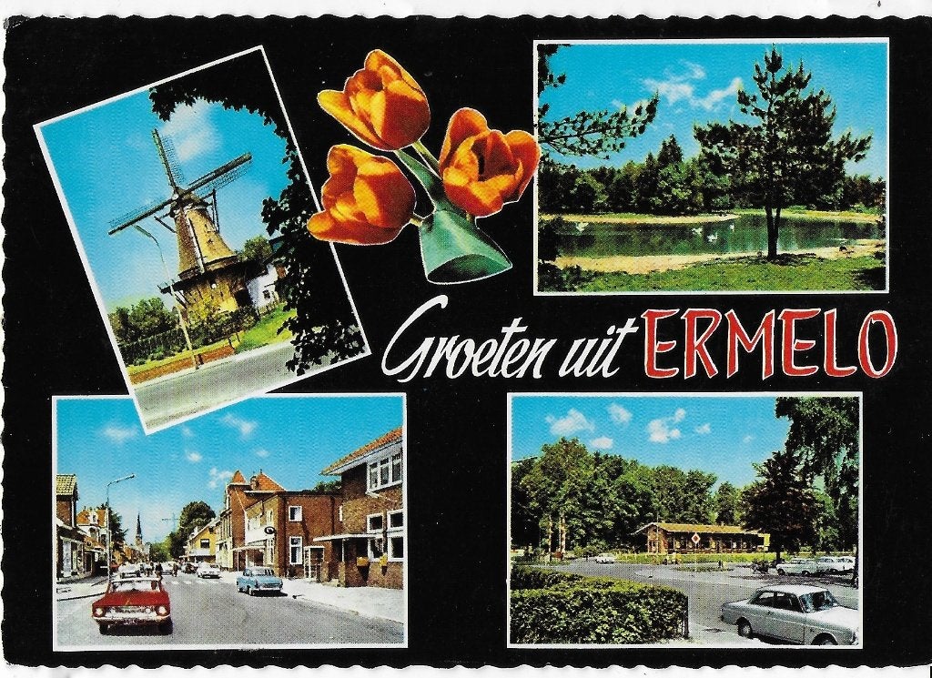Ch945 Gelopen ansichtkaart groeten uit ermelo, Ophalen of Verzenden, 1980 tot heden, Gelopen, Gelderland