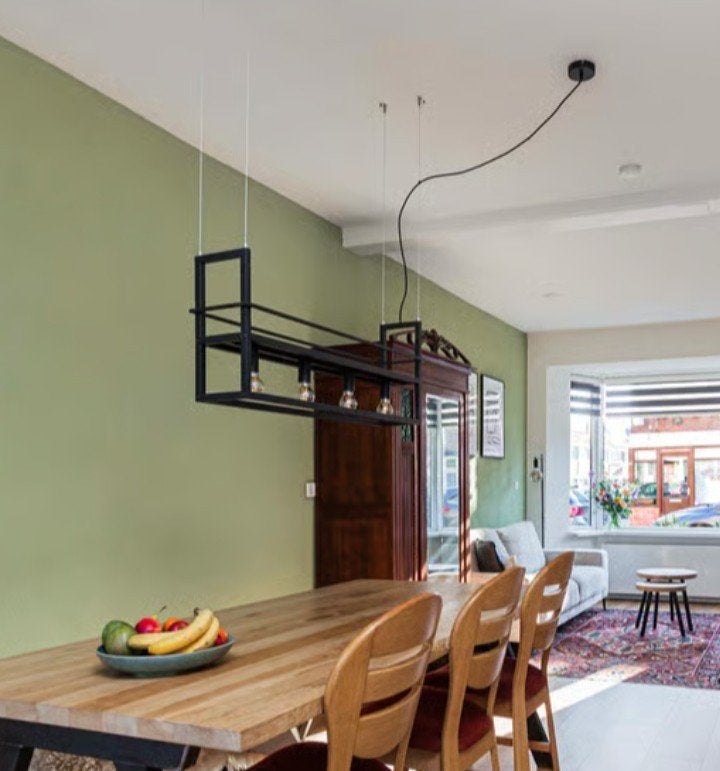 Hanglamp voor tafel, Ophalen, Zo goed als nieuw, 75 cm of meer, Metaal