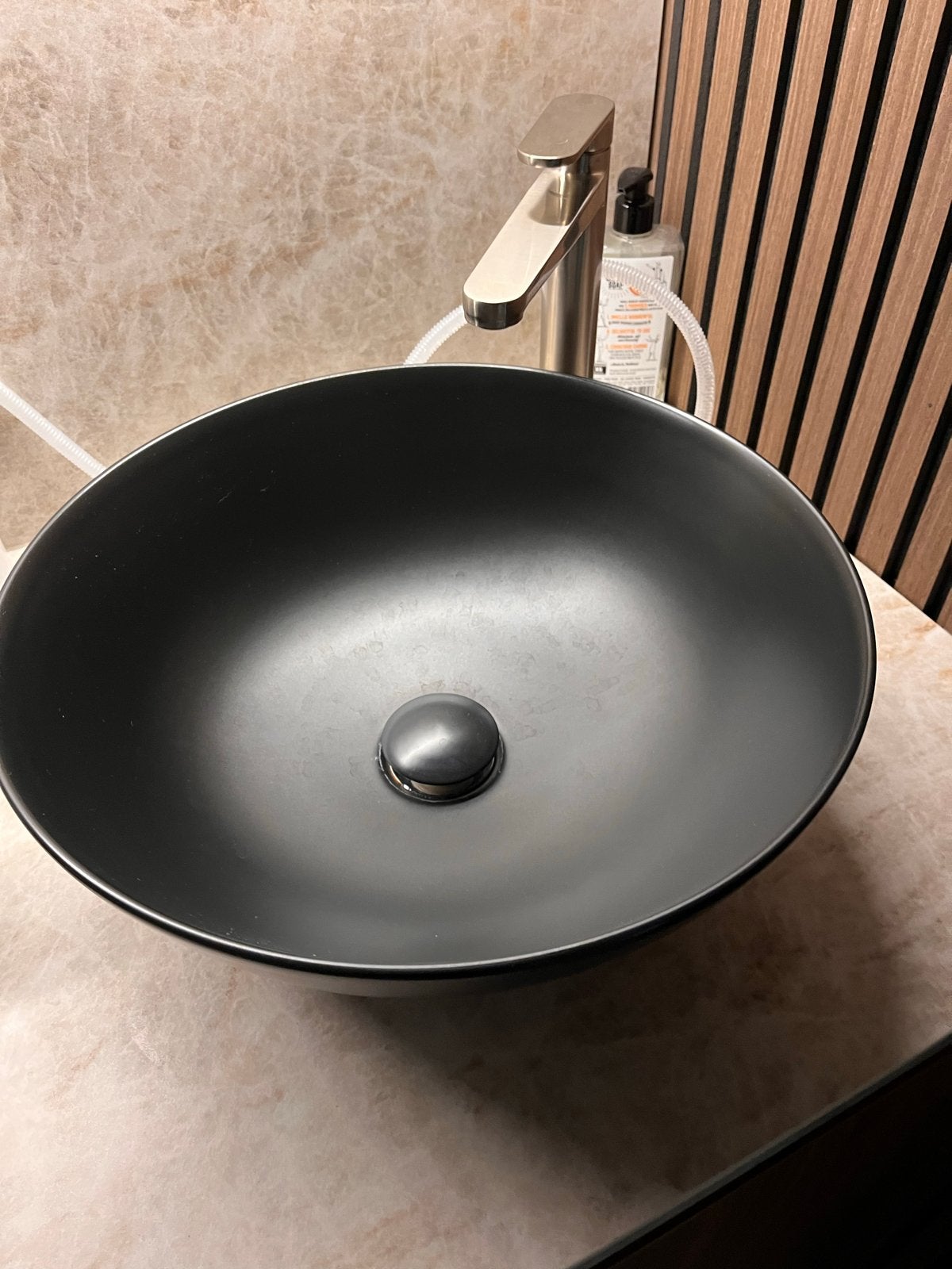 Moderne Zwarte Waskom - nieuw in doos, Doe-het-zelf en Verbouw, Ophalen, Nieuw, Wastafel