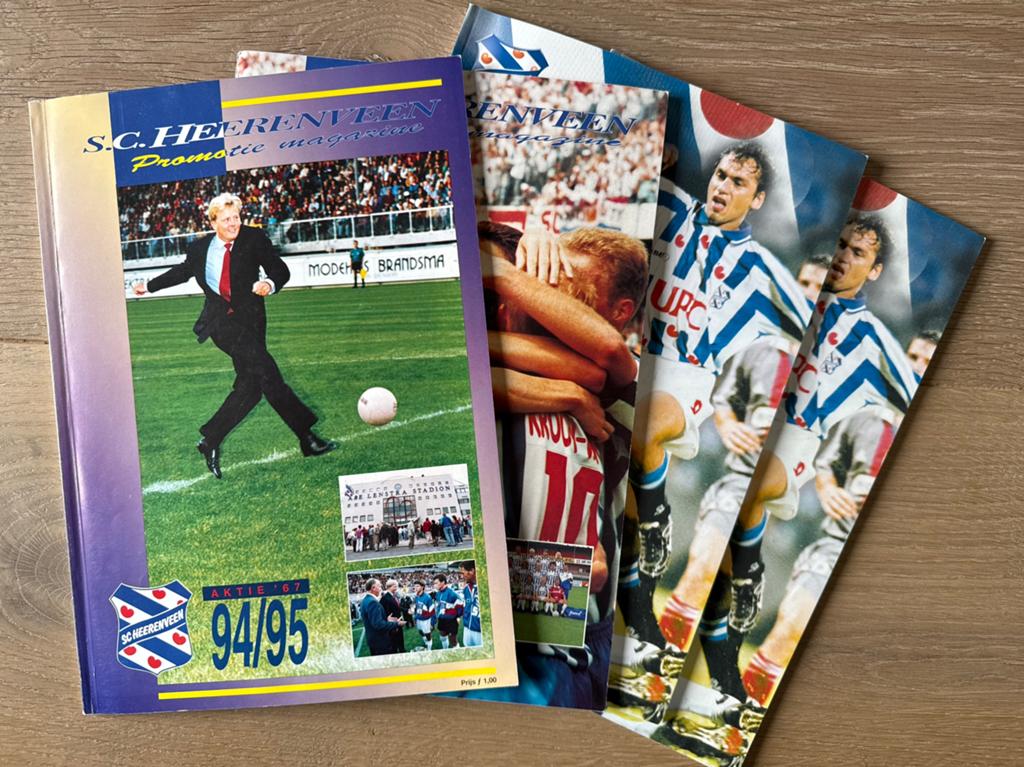 Sc Heerenveen promotie magazine 4x, Ophalen of Verzenden, Zo goed als nieuw, Overige binnenlandse clubs, Boek of Tijdschrift