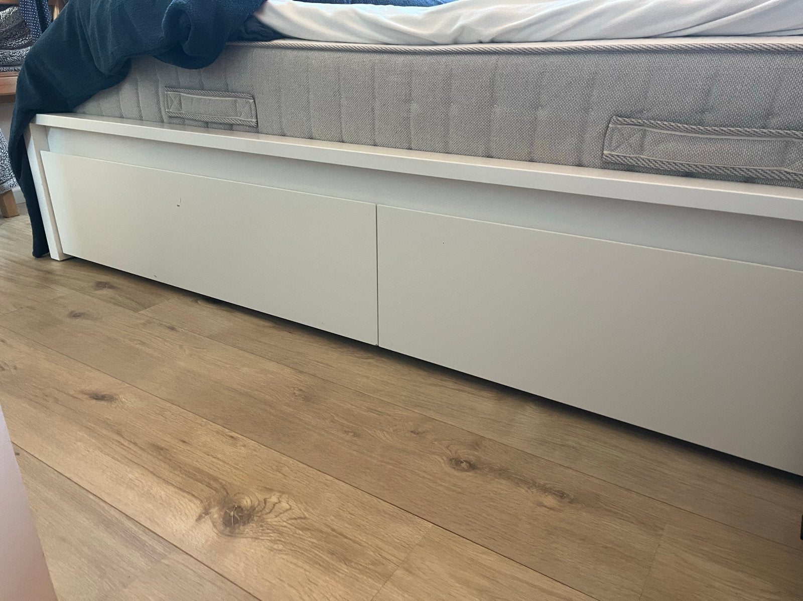 Malm 4 bedlades - Wit, Ophalen, Gebruikt, Wit, Tweepersoons