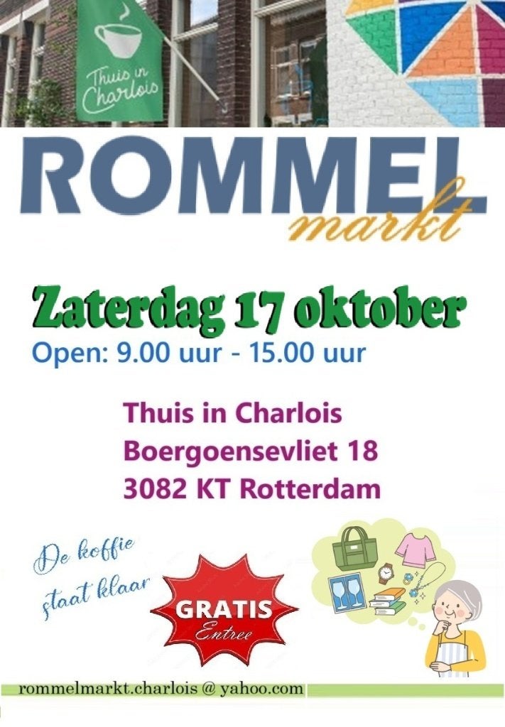Rommelmarkt 17 oktober Rotterdam Oud Charlois, Eén persoon